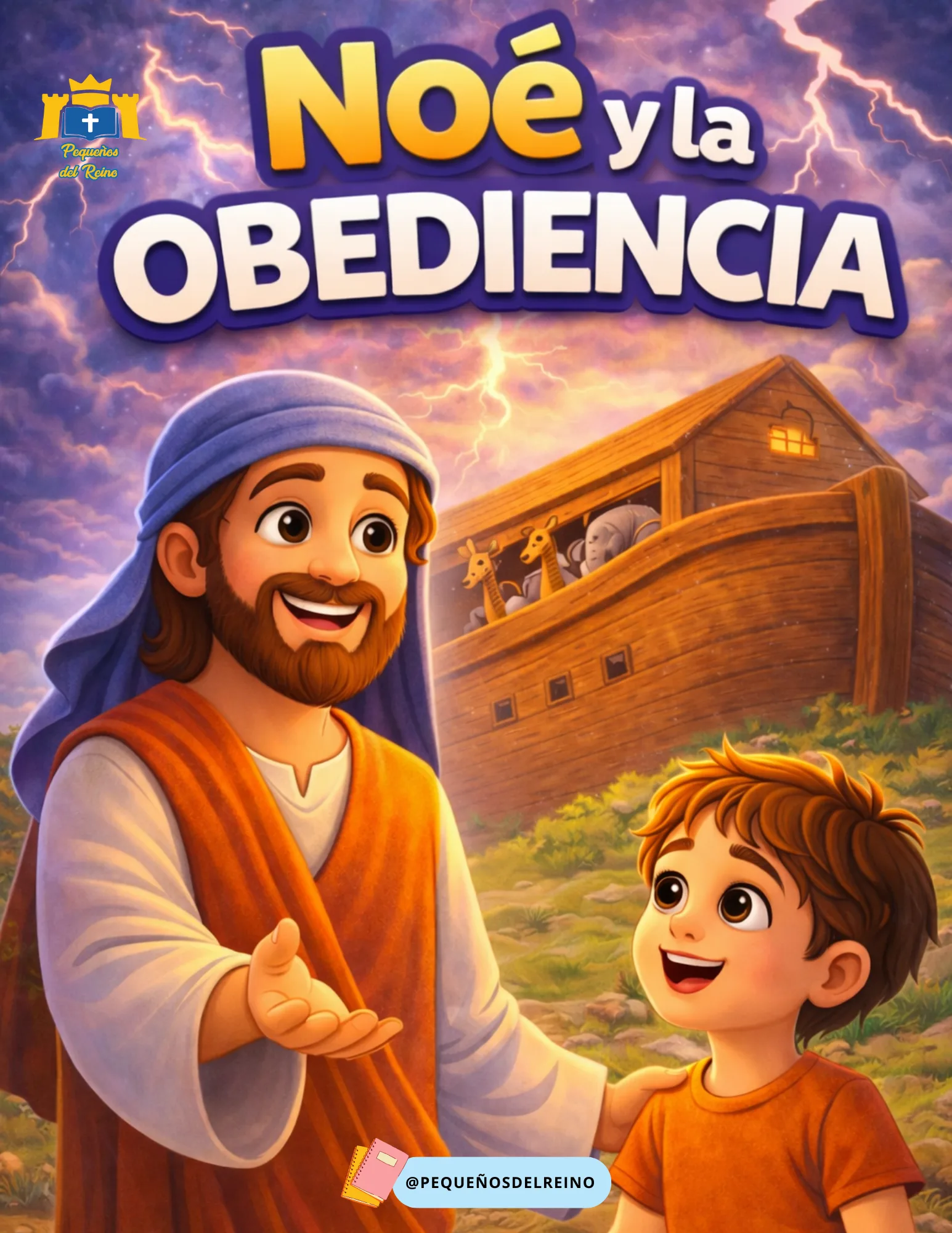 Portada de la clase bíblica Noe y la obediencia